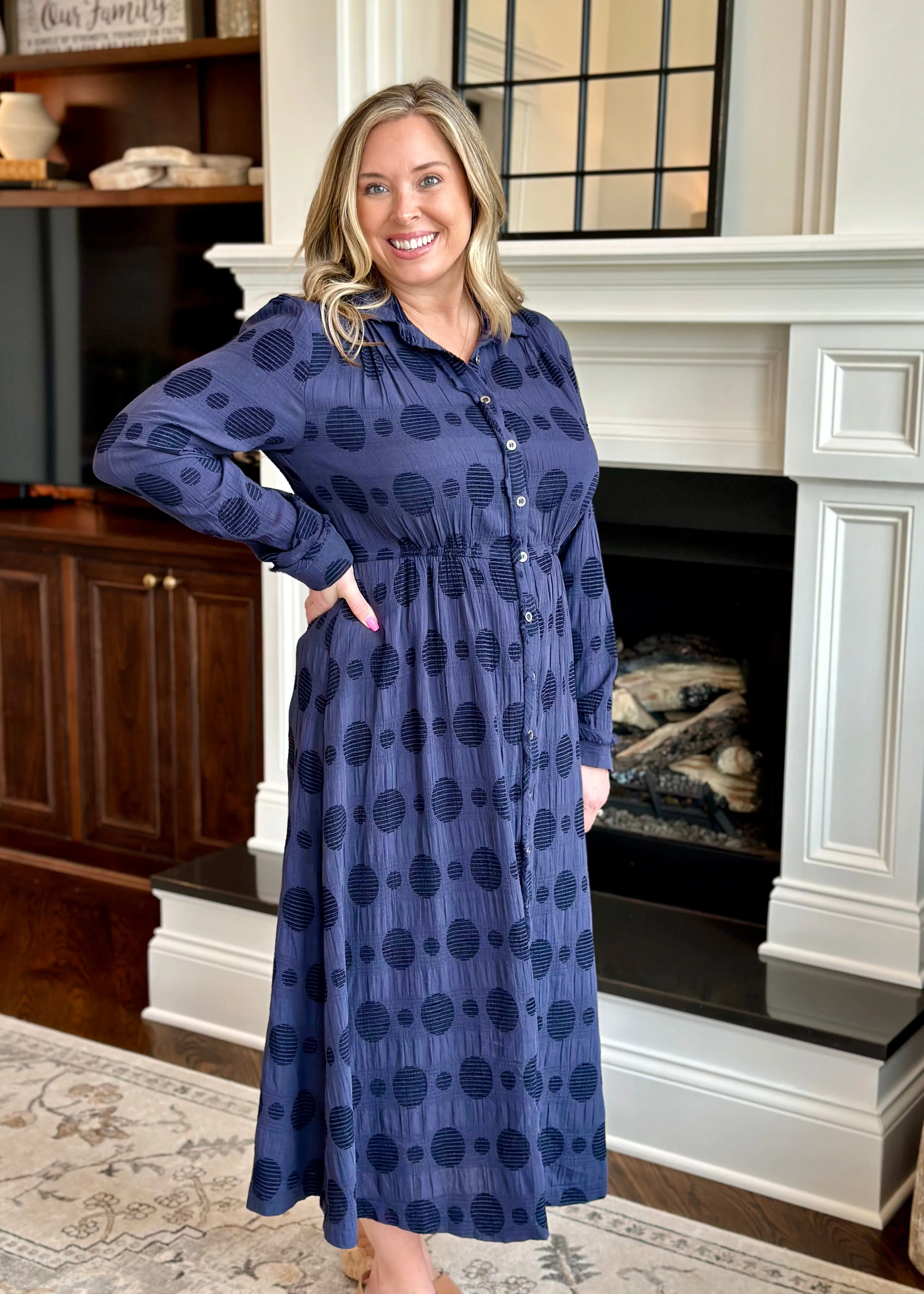 Navy Maxi Dress