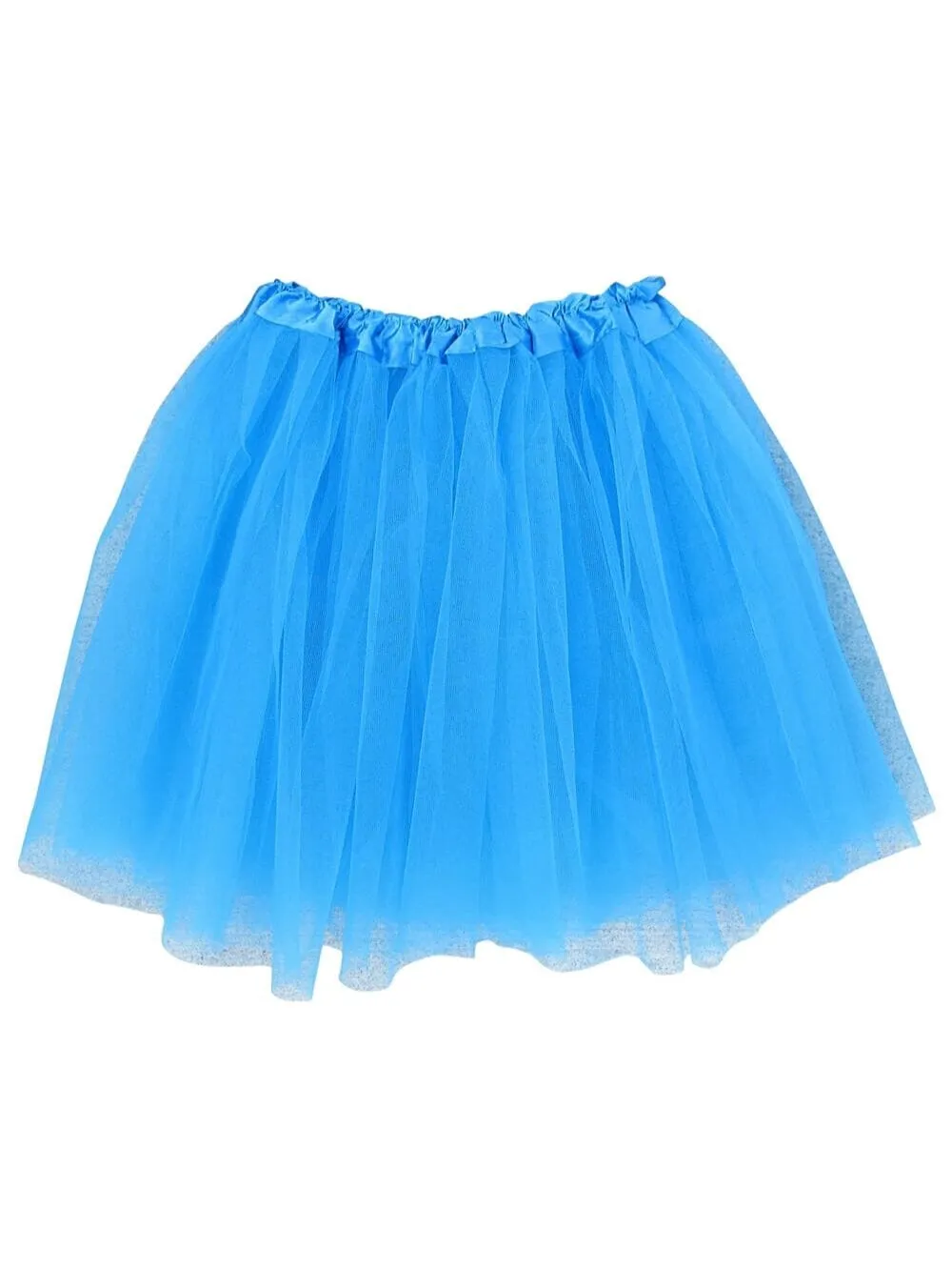 Neon Blue Tutu Skirt for Adult - Women's Size 3-Layer Basic Ballet Costume Dance Tutus