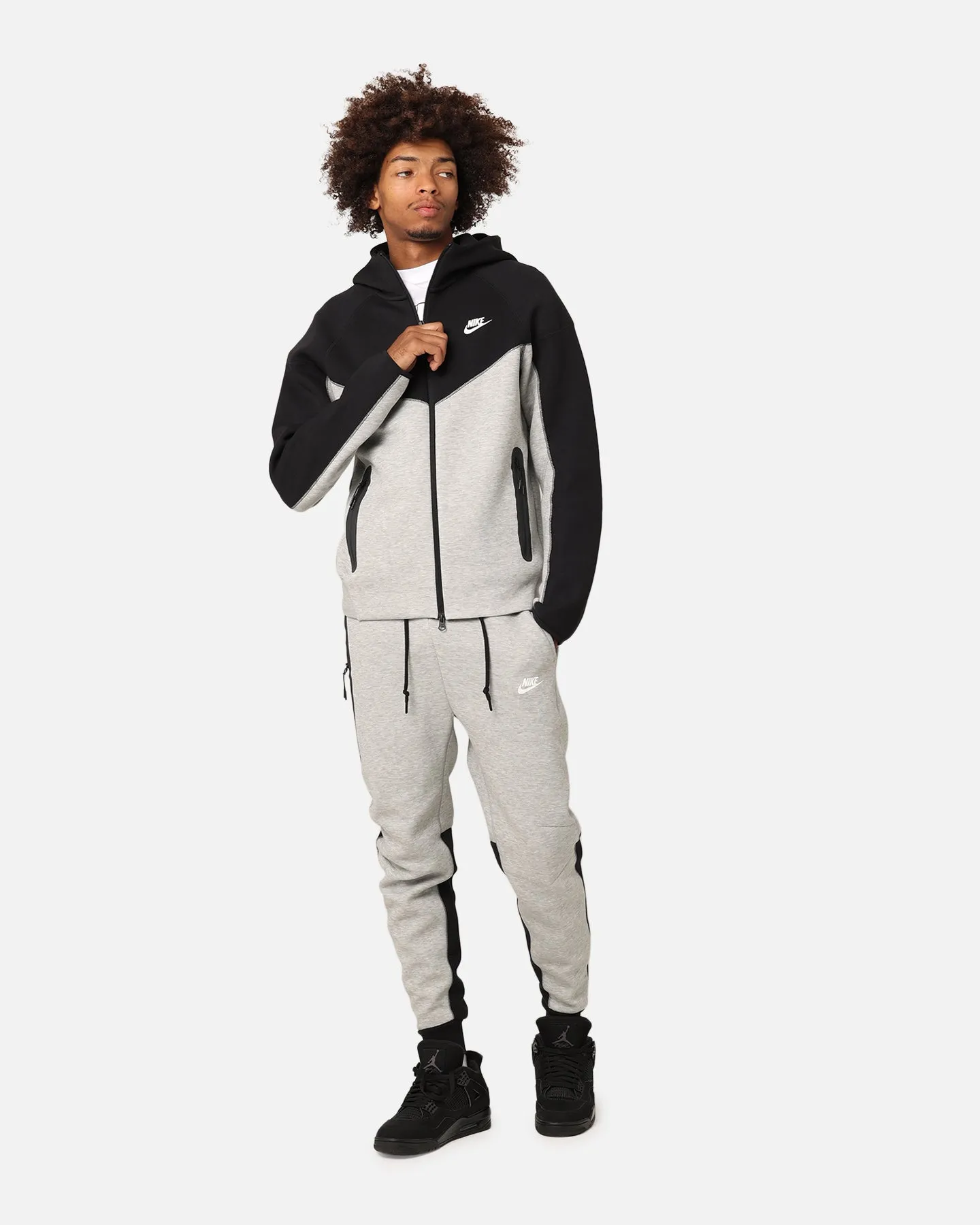 Nike Sportswear Tech Fleece Full-Zip Windrunner Hoodie Dark Grey Heather