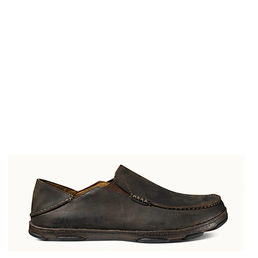 Olukai Men's Moloa Slip On - Dark Wood/Dark Java 10128-6348