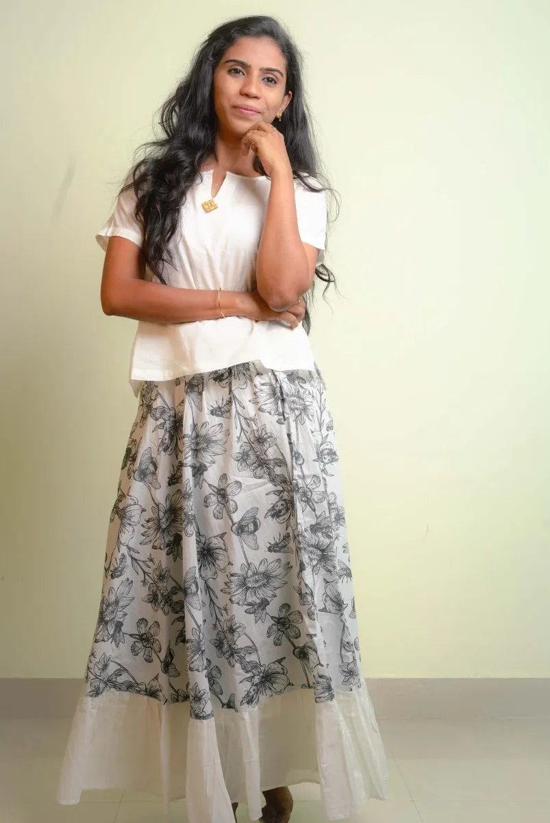 Organic cotton skirt | Long Skirt