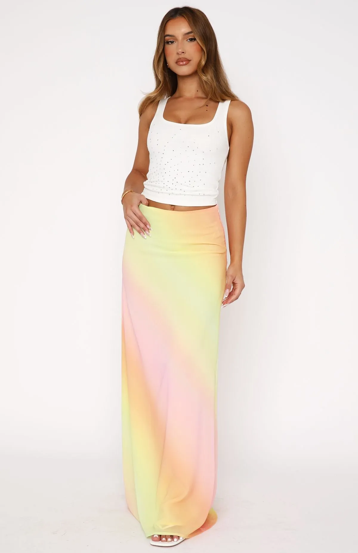 Our Love Maxi Skirt Rainbow