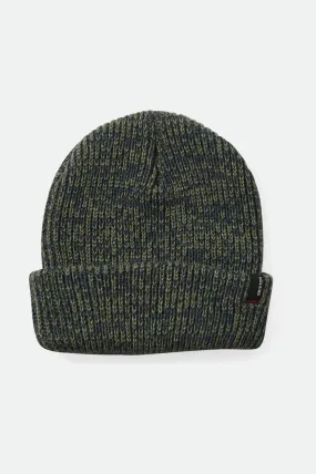 Polar Chunky Beanie - Washed Navy/Olive Surplus Marled