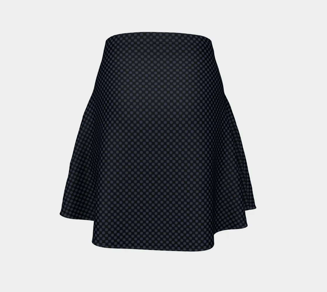 Polkadot Matte Flare Skirt