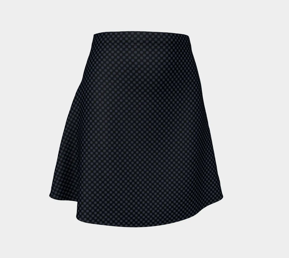 Polkadot Matte Flare Skirt