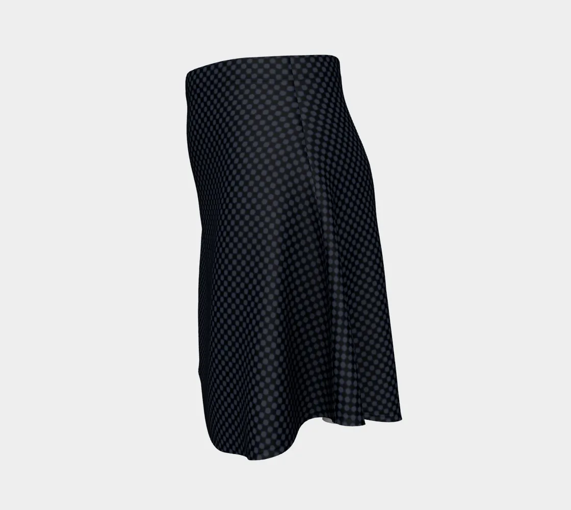 Polkadot Matte Flare Skirt