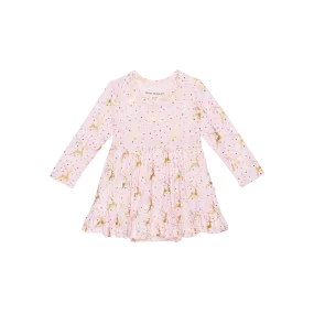 Posh Peanut Ryleigh L/S Ruffled Bodysuit Dress