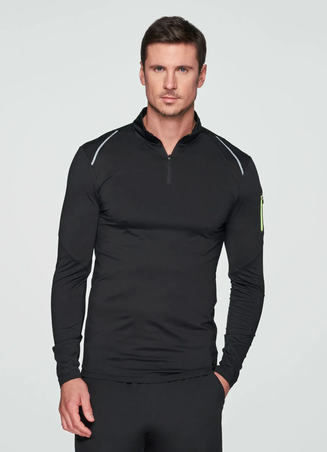 Prime Compression 1/4 Zip Base Layer Tee