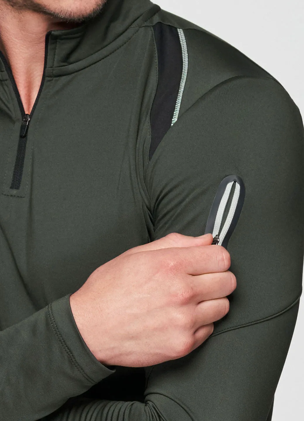 Prime Compression 1/4 Zip Base Layer Tee