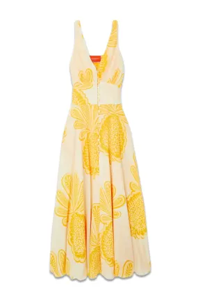 Printed Silk Crepe De Chine Maxi Dress