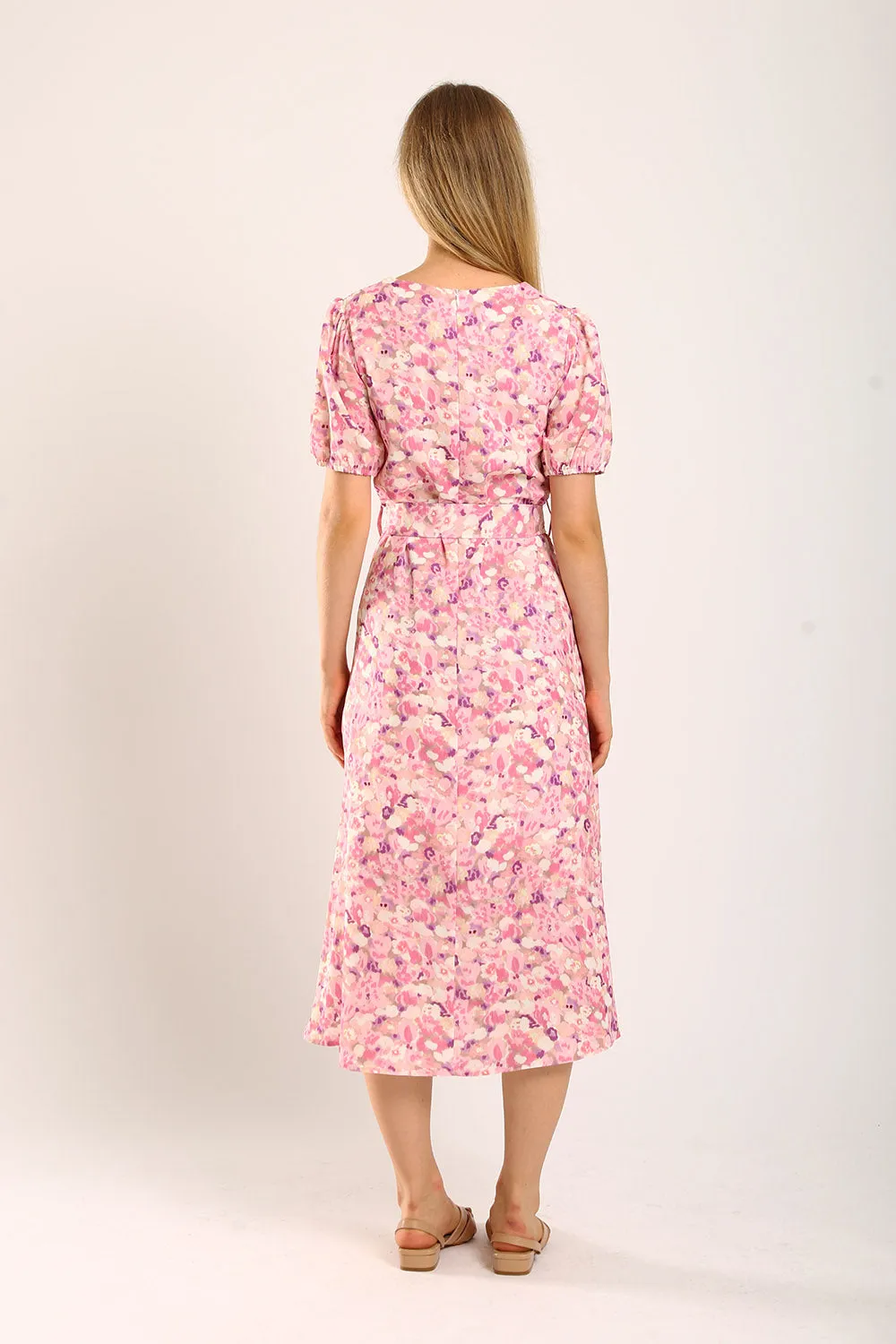 Quintessa Maxi Dress in Pink Floral