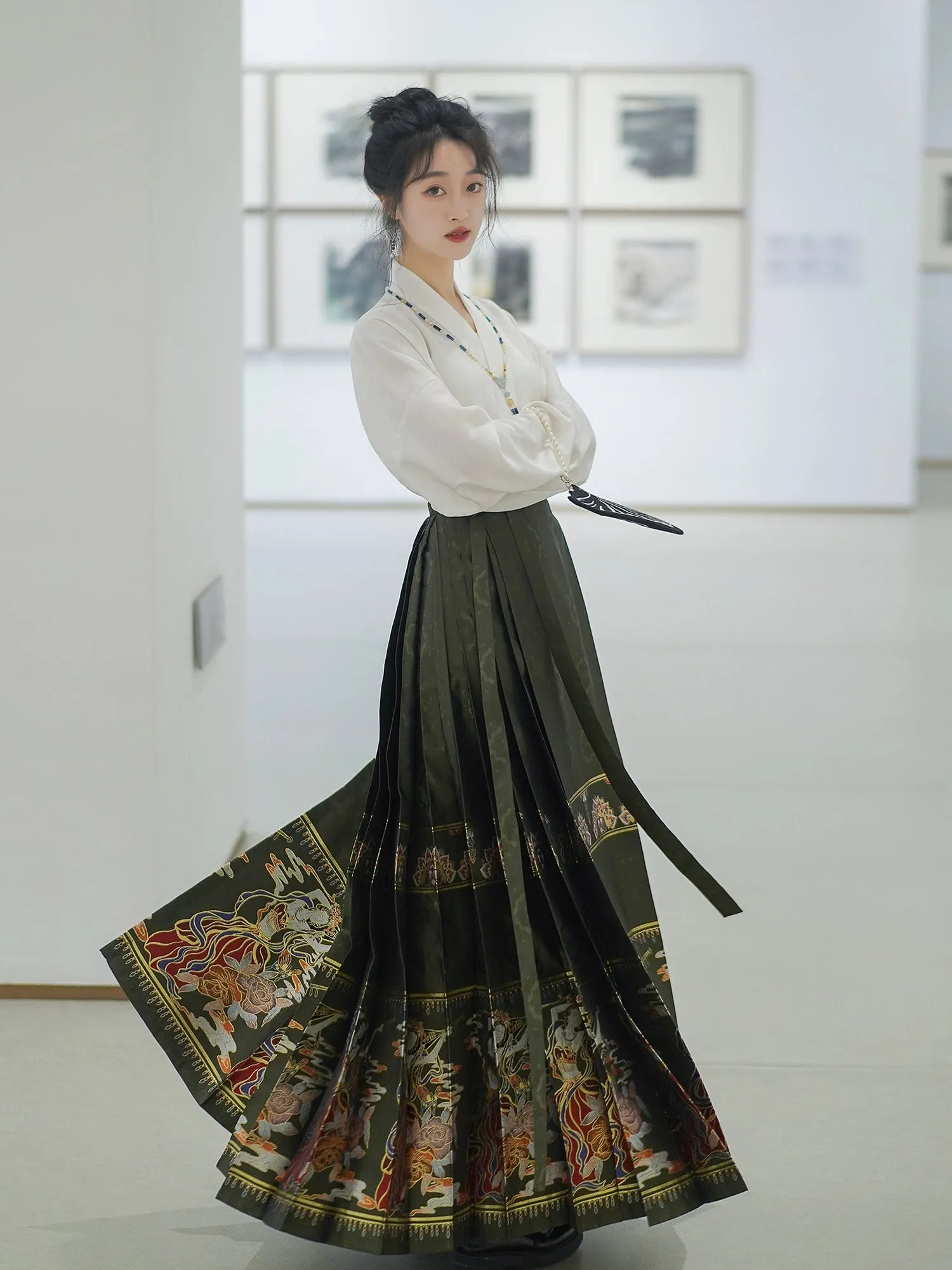 "赵昕冉"Ming- Dynasty Hanfu Set