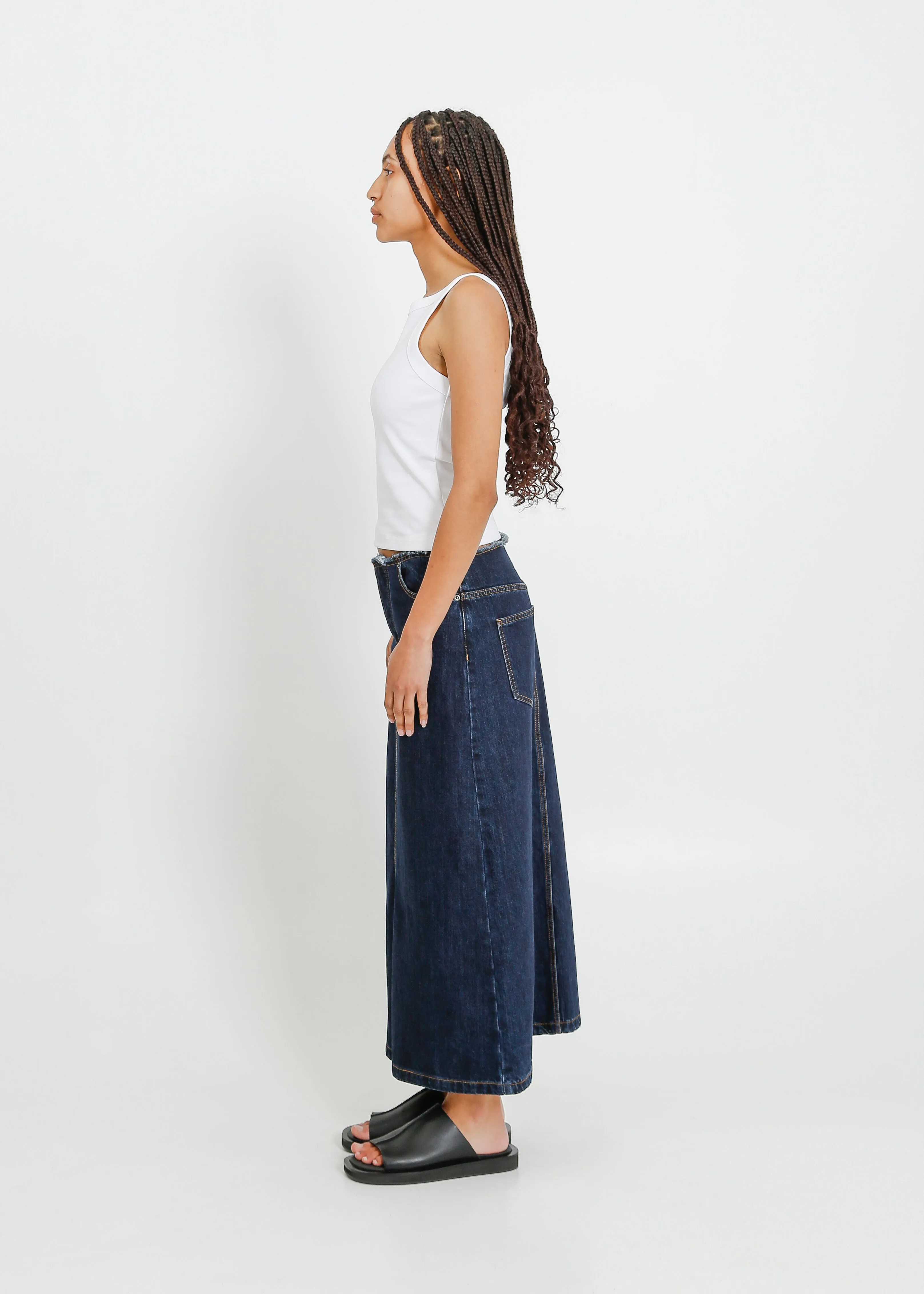 REIGN DENIM SKIRT / INDIGO