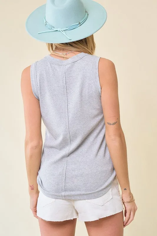 Reverse Stitch Band Tank