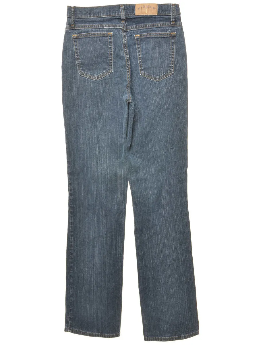 Riders Dark Wash Straight-Fit Jeans - W28 L35