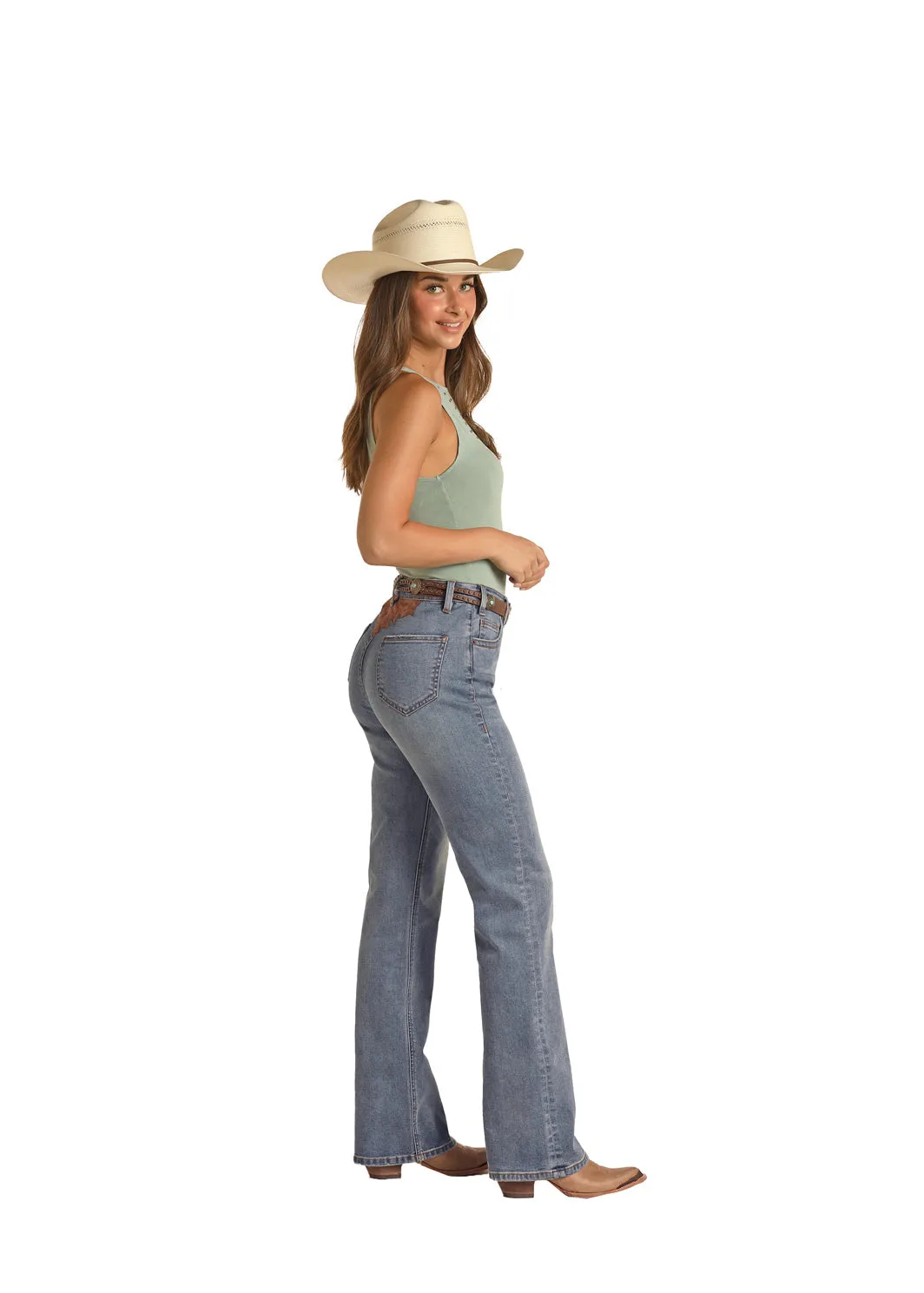 ROCK AND ROLL COWGIRL BOOTCUT JEANS STYLE RRWD4HR0UP