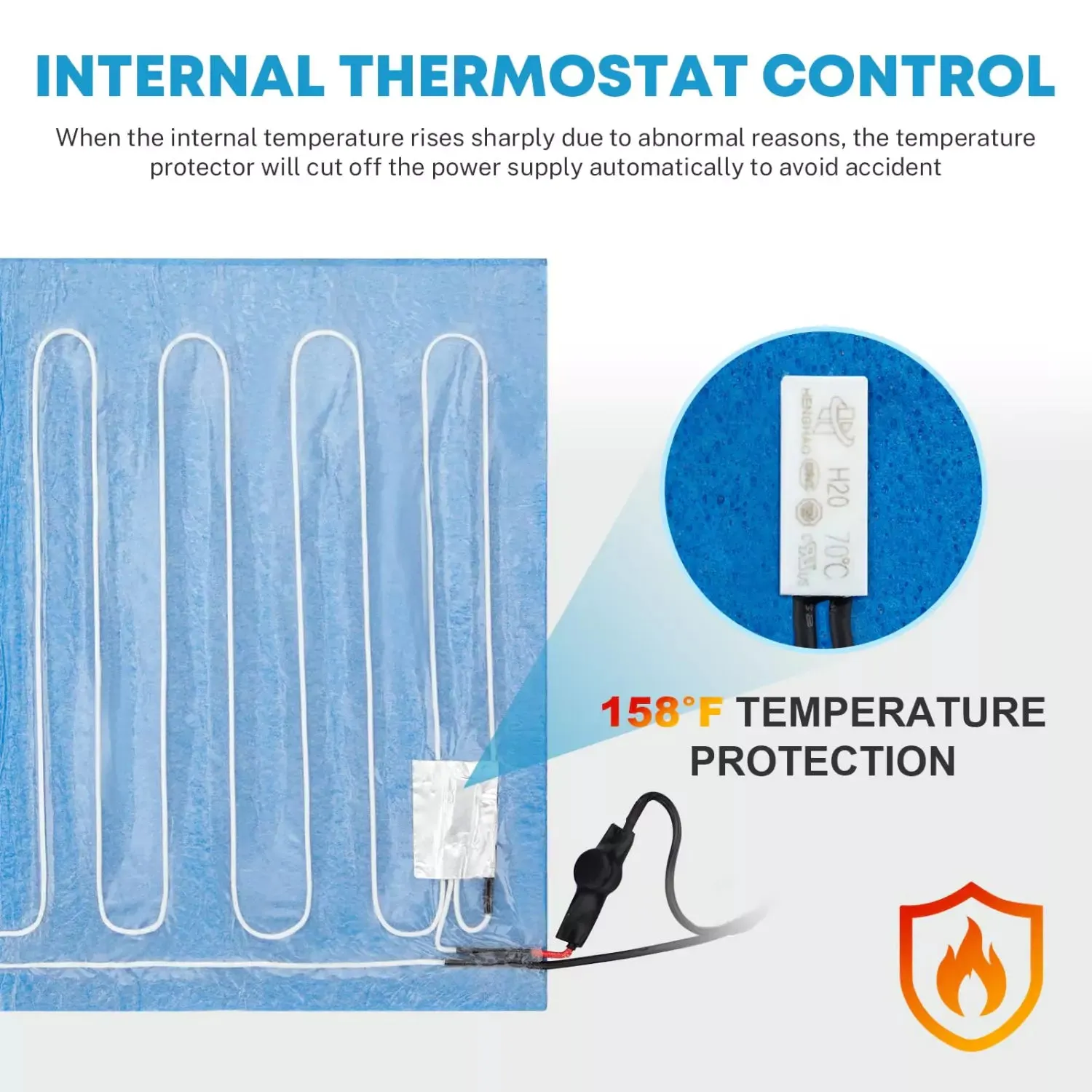 RV Tank Heater Pad with Thermostat