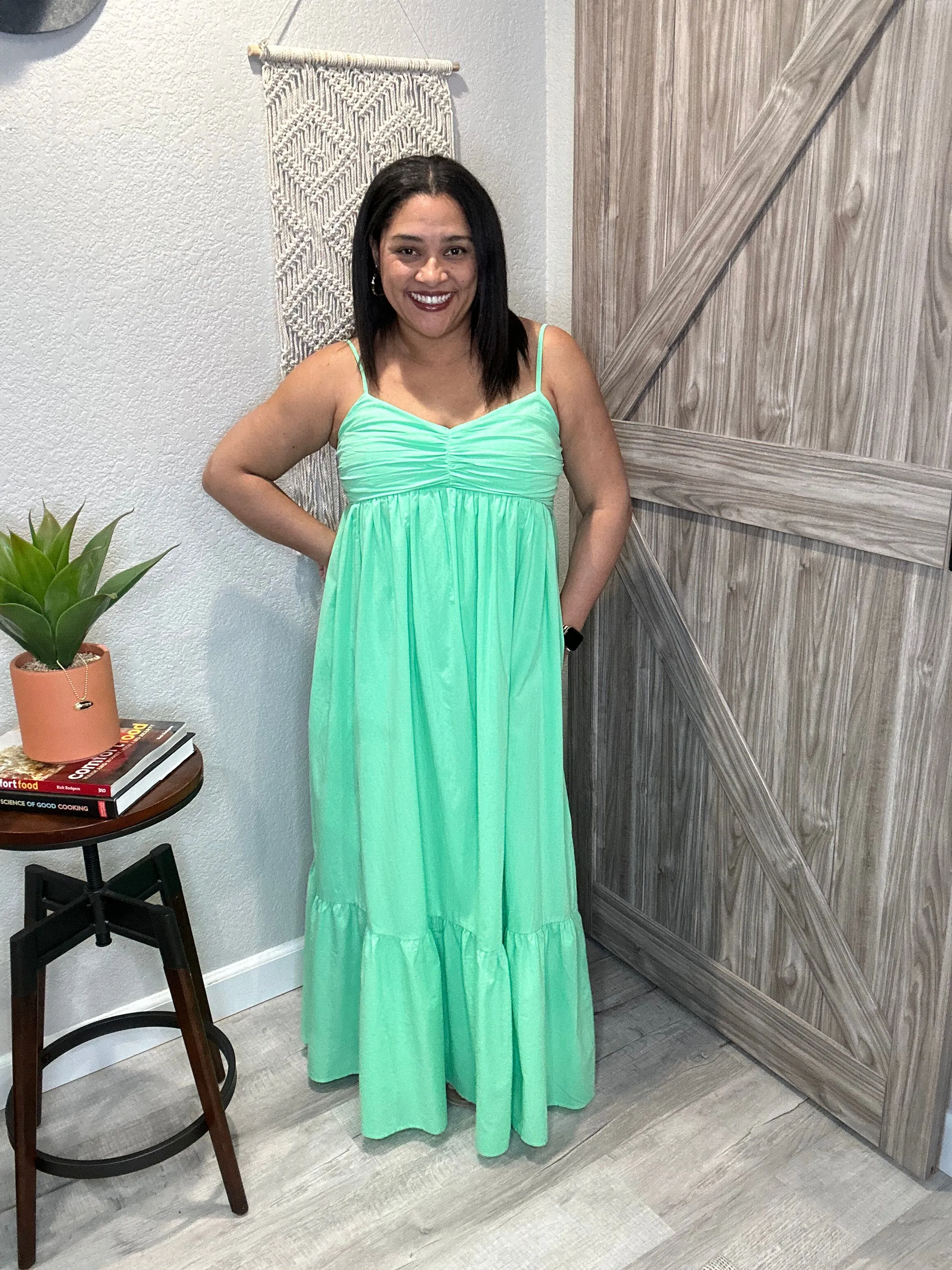 Saltwater Luxe Sea Green Flora Maxi Dress