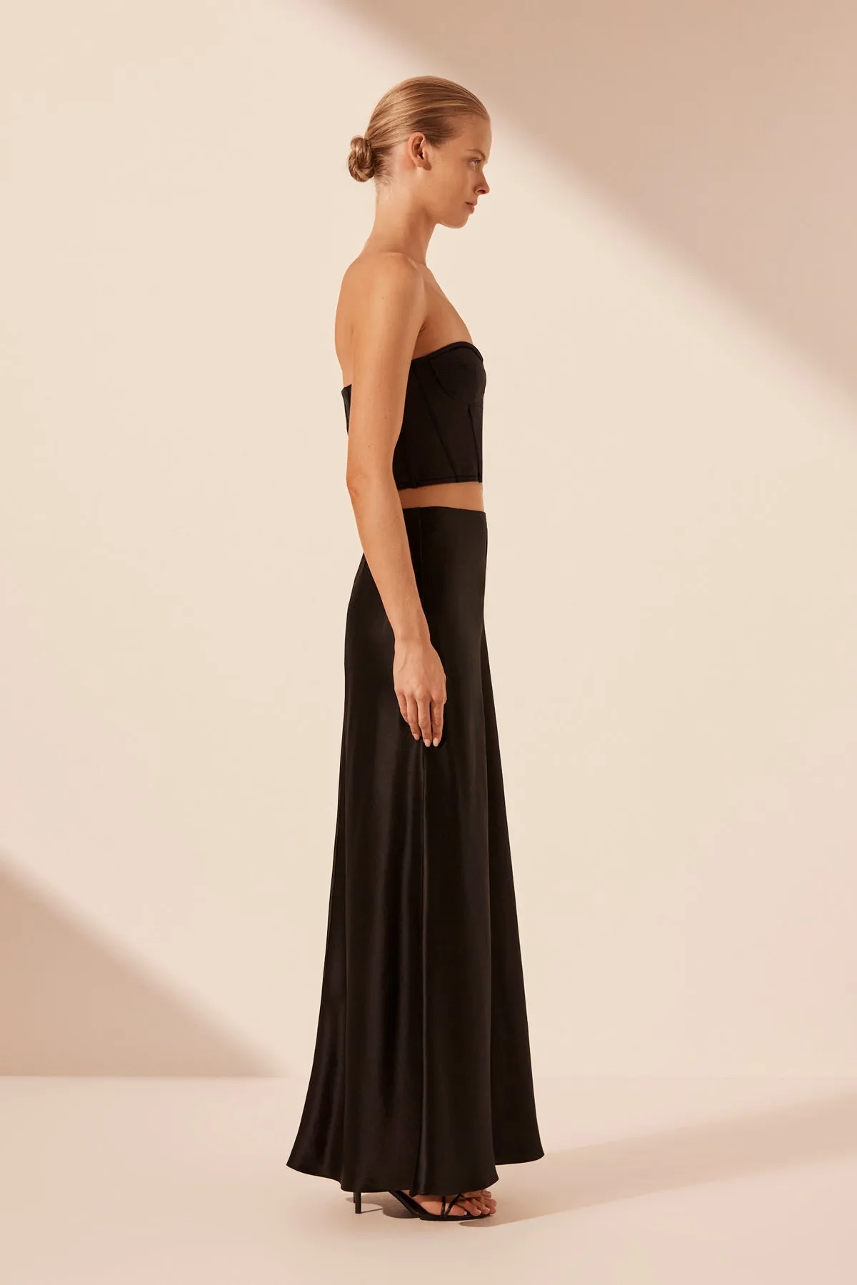 SAVANNA MAXI SKIRT - BLACK