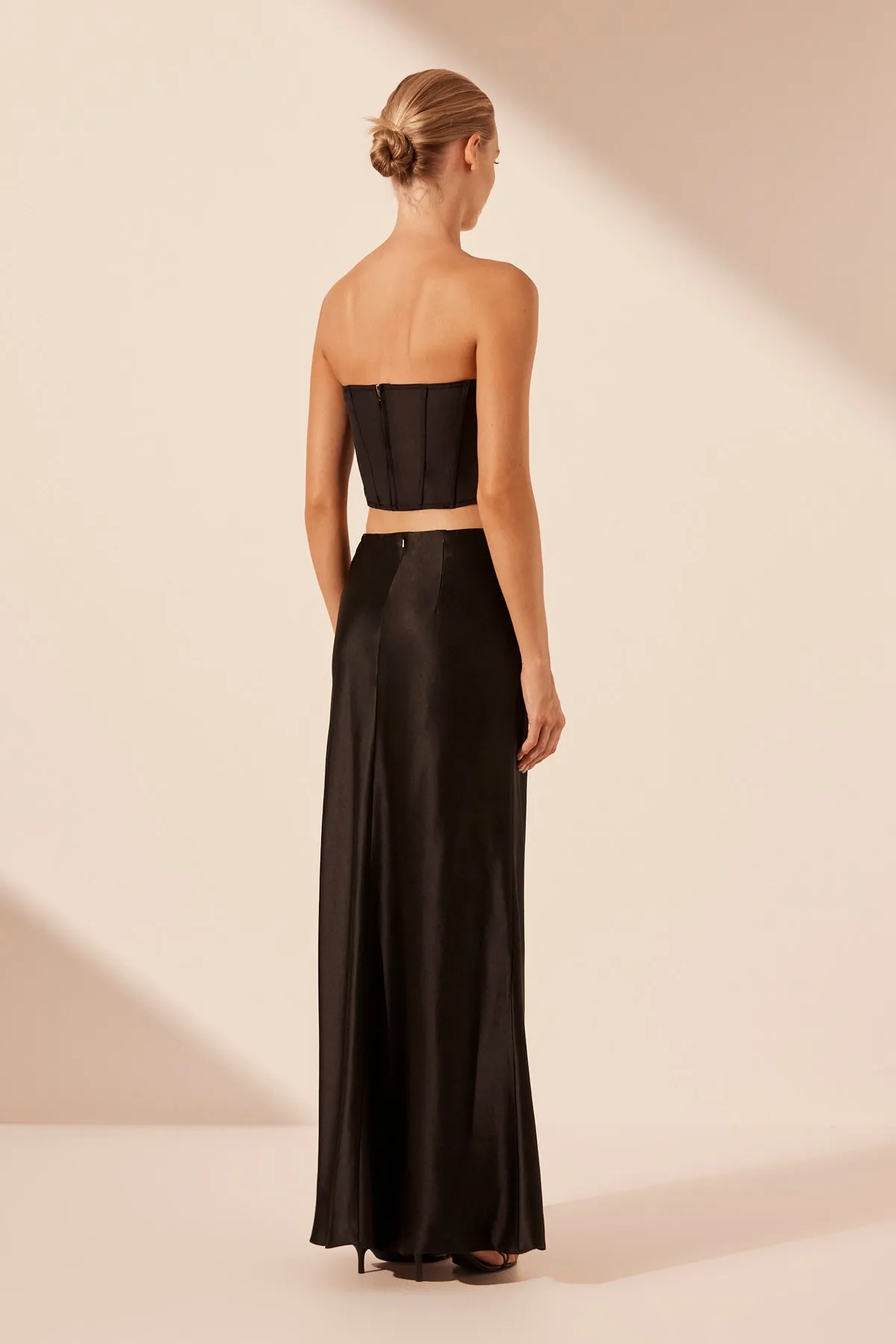 SAVANNA MAXI SKIRT - BLACK