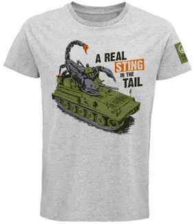 Scorpion Tank T-Shirt - Light Grey