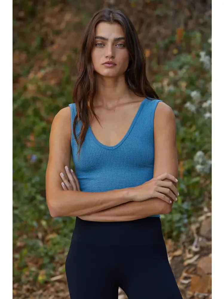 Seamless UV Tank Top / Deep Teal