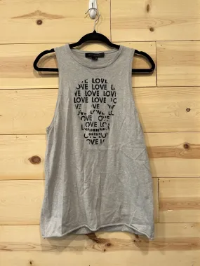 Skull Cashmere Love Light Grey Tank Top Womens size Small