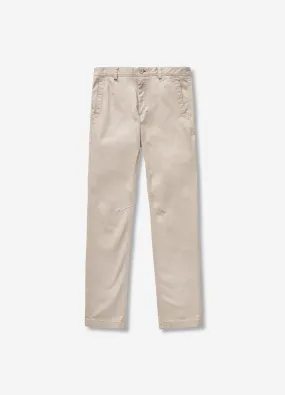 Slim Fit Cotton Stretch Chinos Almond