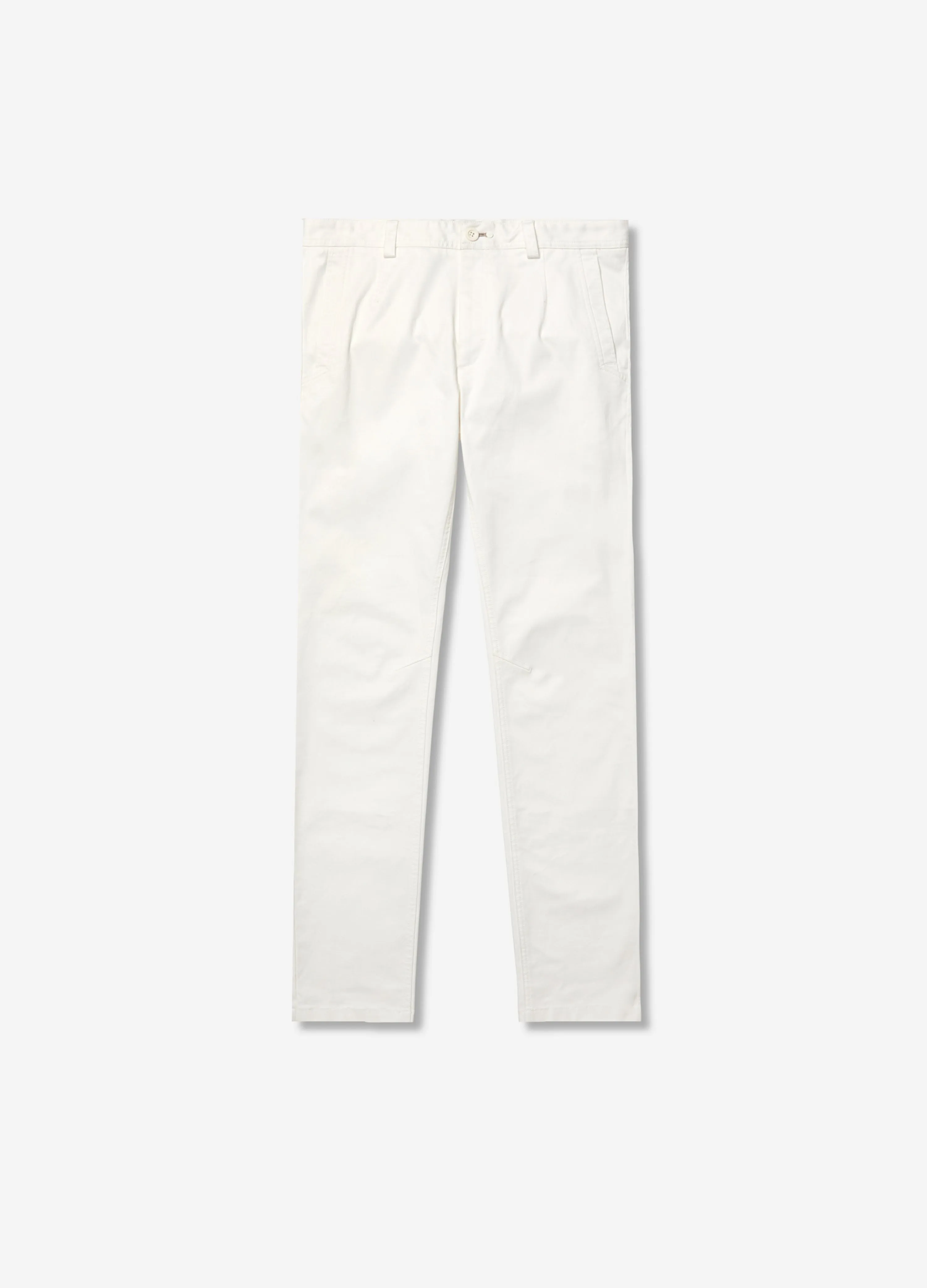 Slim Fit Cotton Stretch Chinos White