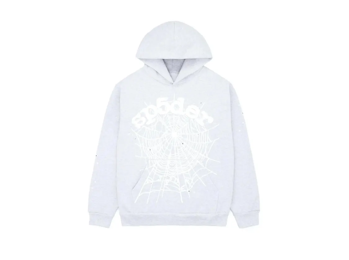 Sp5der OG Web Hoodie Heather Grey