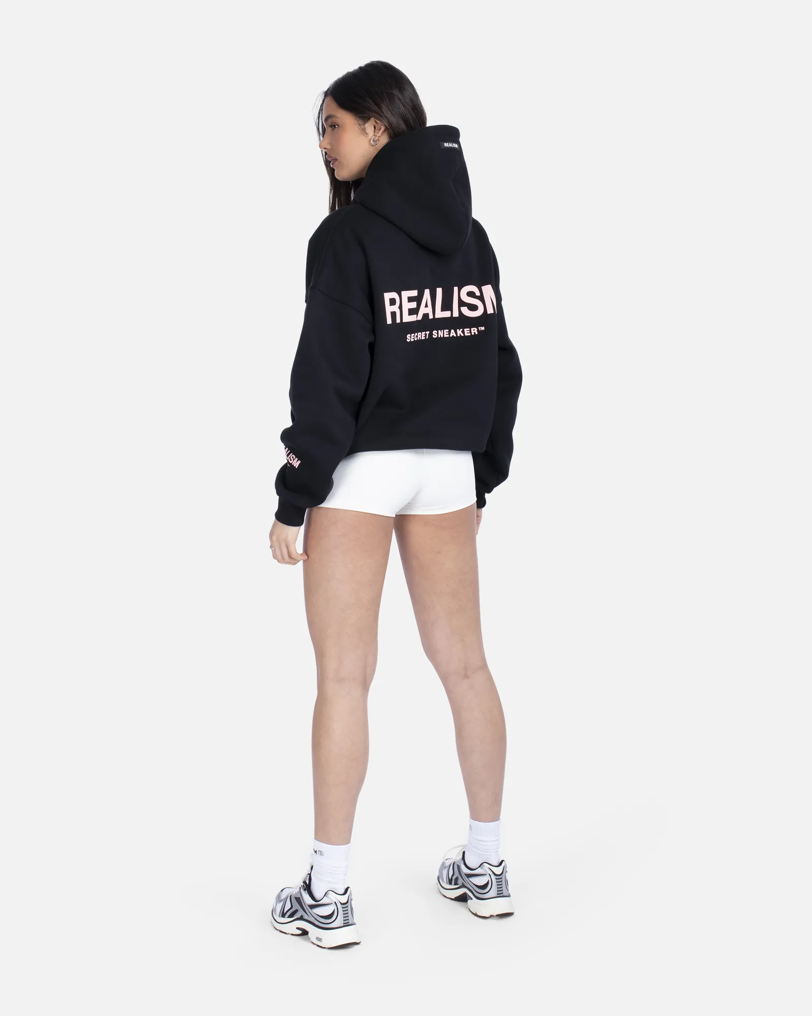 SSS REALISM COURT BOXY HOODIE MIDNIGHT PEACH