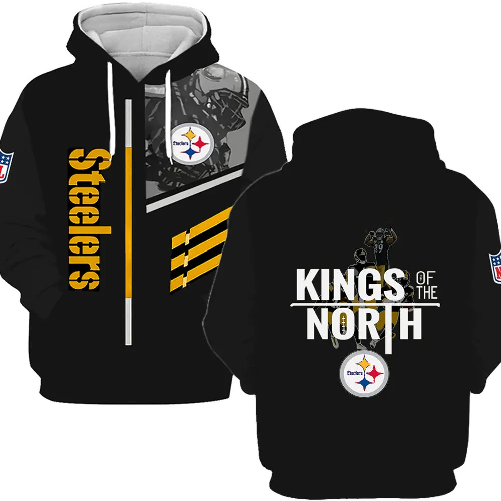 Steelers Fan Hoodie "Kings Of The North"|nfl Pittsburgh Fan Throwback Pullover Mens Womens