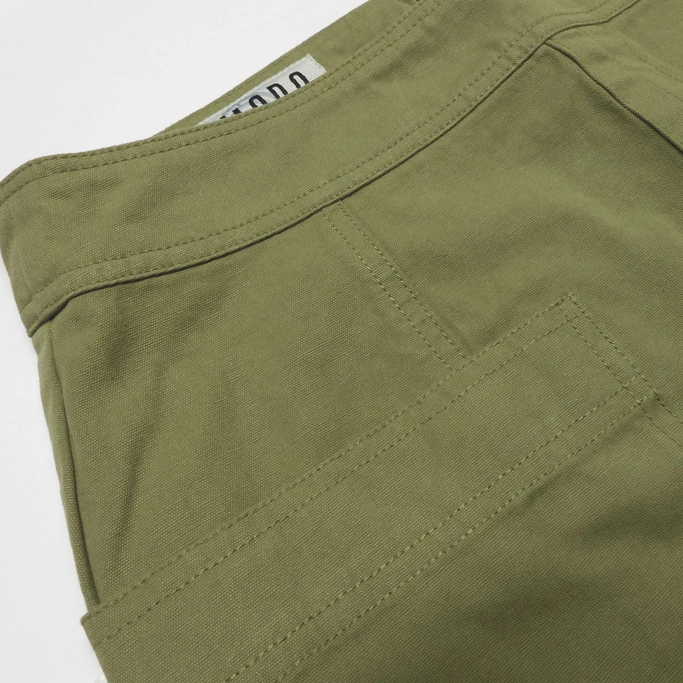 Suki Organic Cotton Mini Skirt Khaki Green