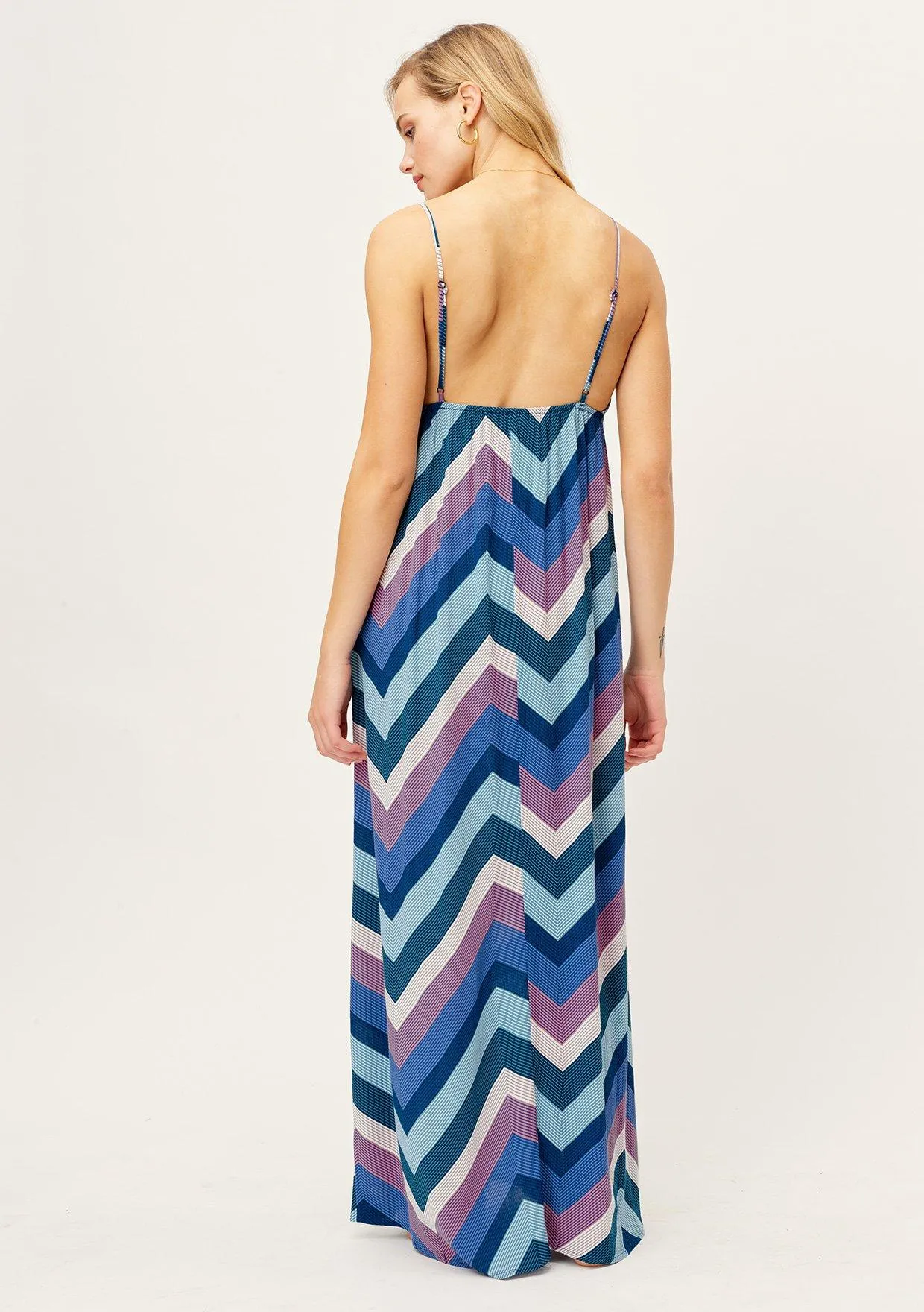 Summer Stripes Flattering Maxi Dress