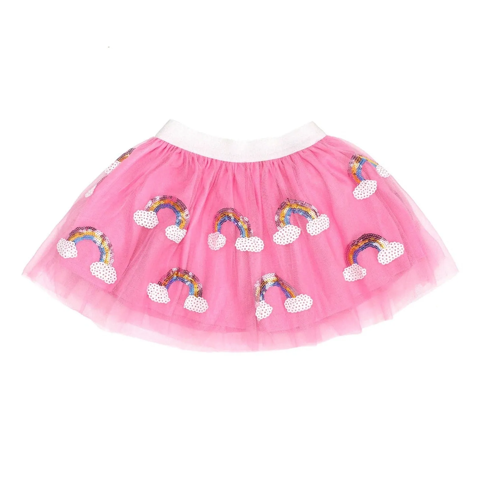 Sweet Wink Girls Pink Magical Rainbow Tutu Skirt