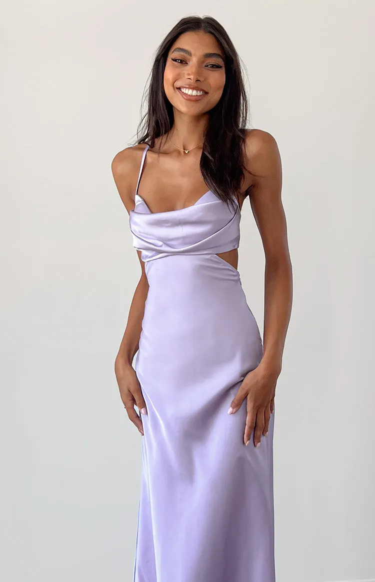 Taleah Lilac Cut Out Maxi Dress