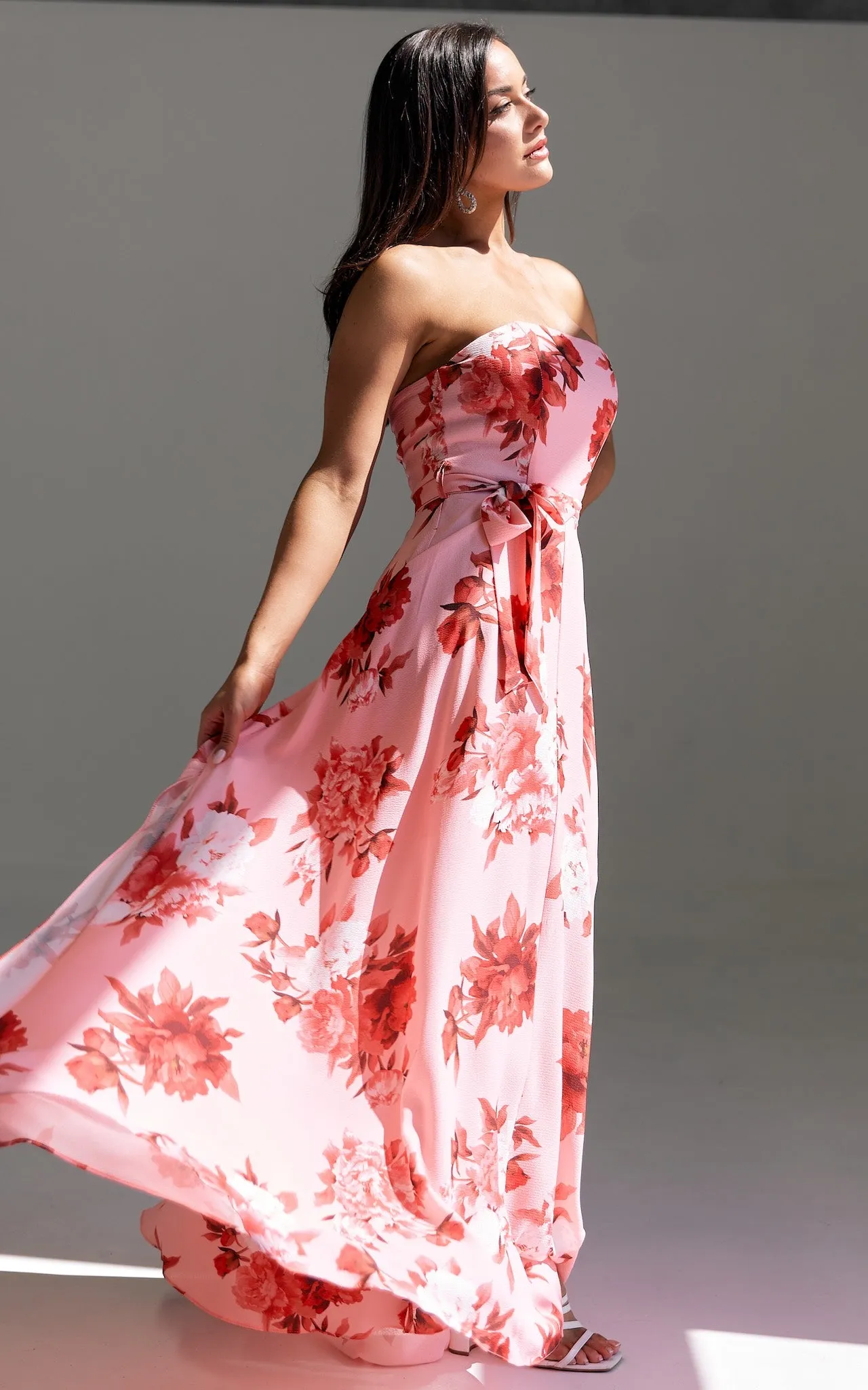 Tamra Maxi Dress - Rose Pink Floral