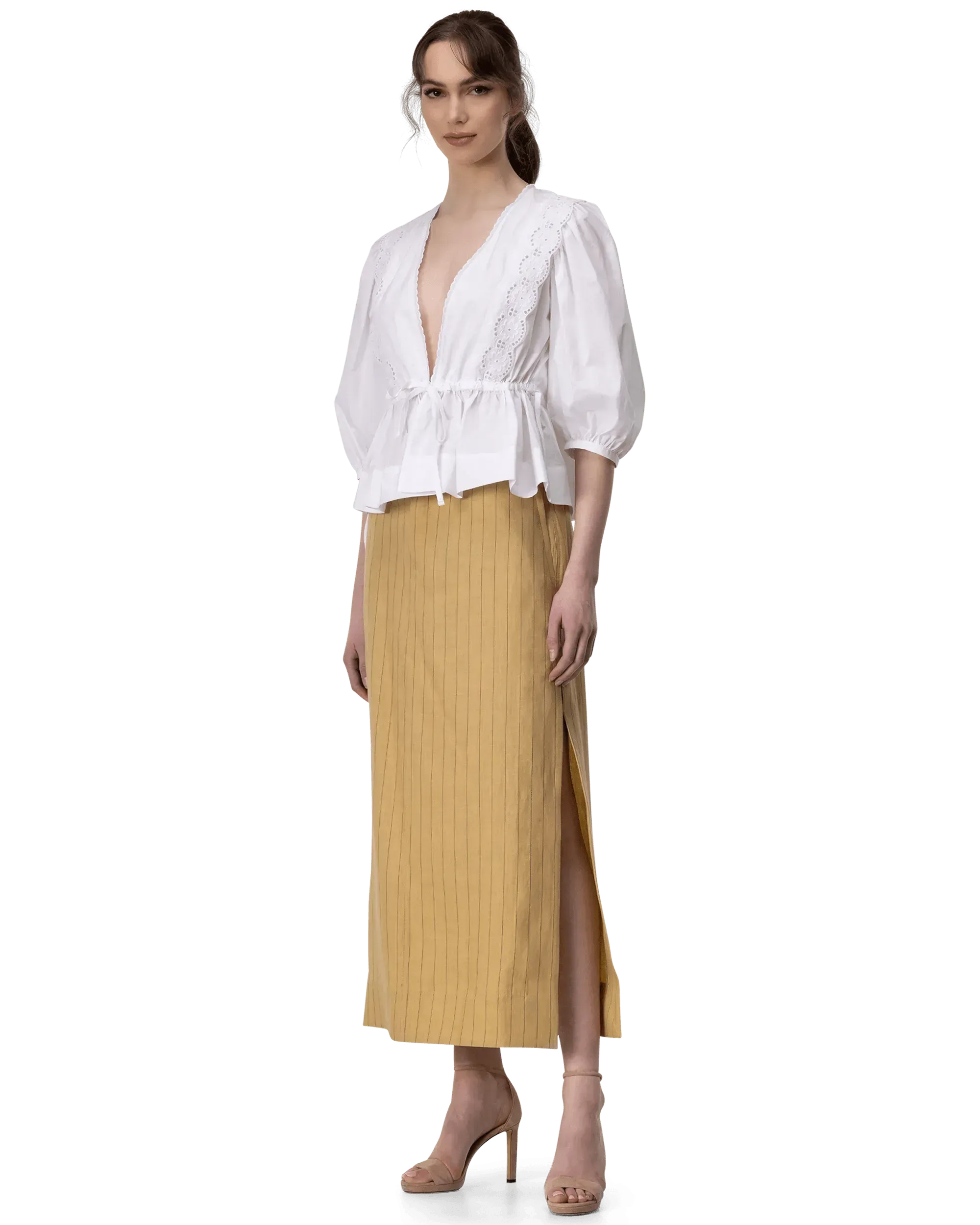 Terraio Linen Maxi Skirt