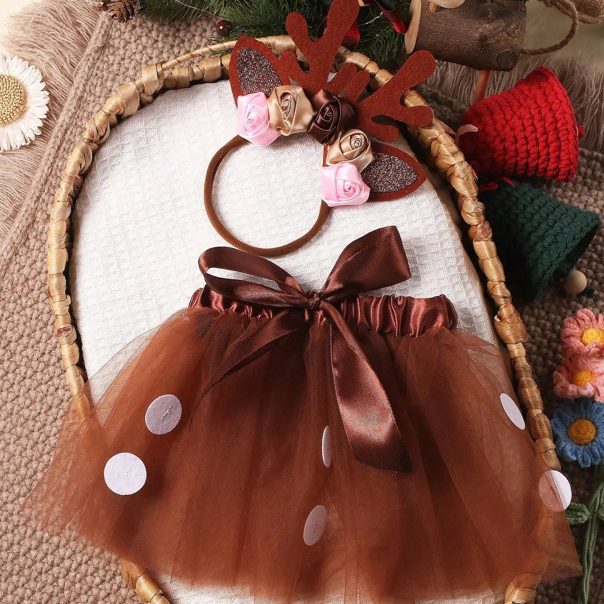 The Little Reindeer Newborn Tutu Set