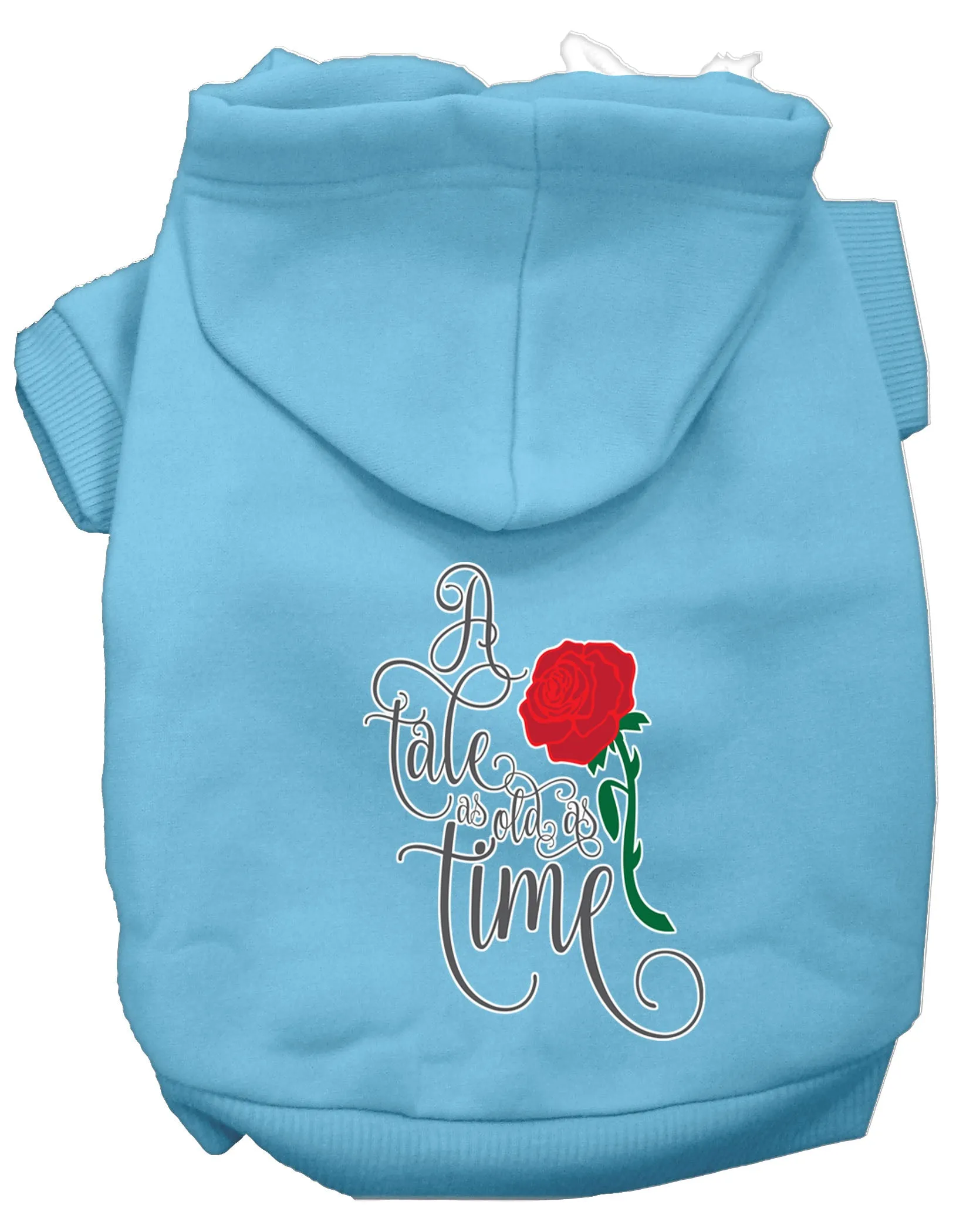 Timeless Tale Screen Print Dog Hoodie Baby Blue L