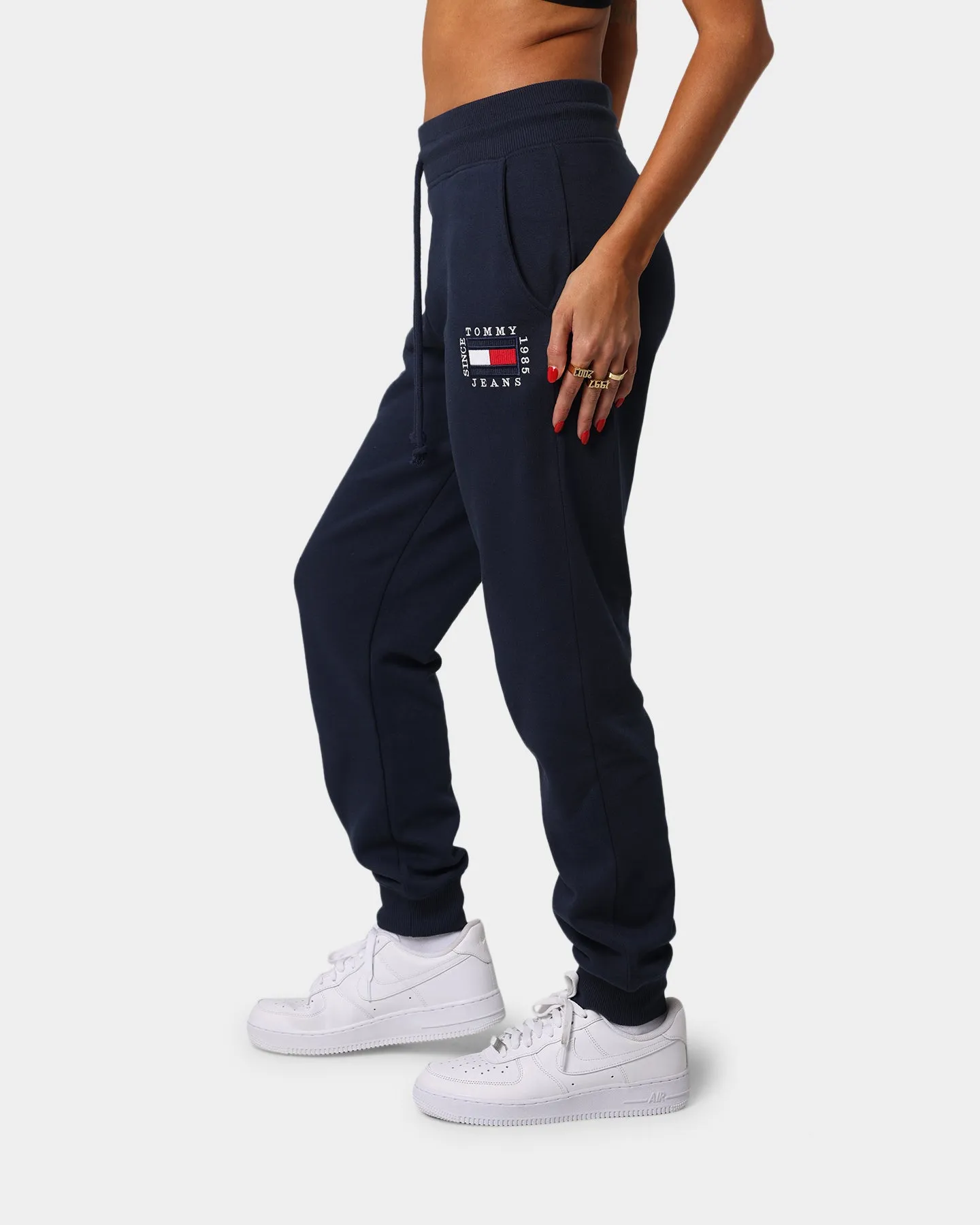 Tommy Jeans Women's Flag Slim Fit Sweat Pant Twilight Navy