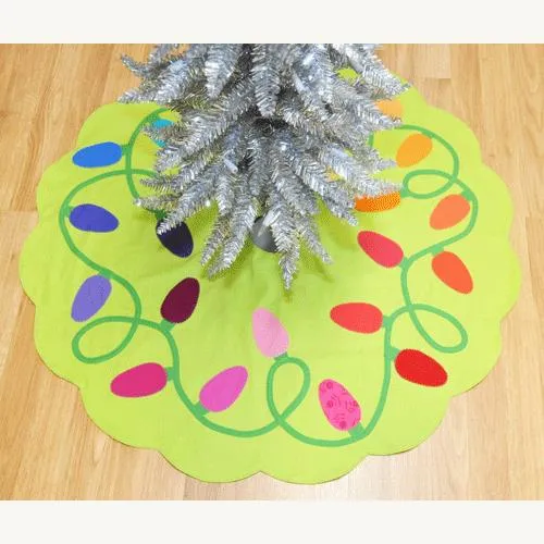 Tree O' Lights Christmas Tree Skirt Digital Download