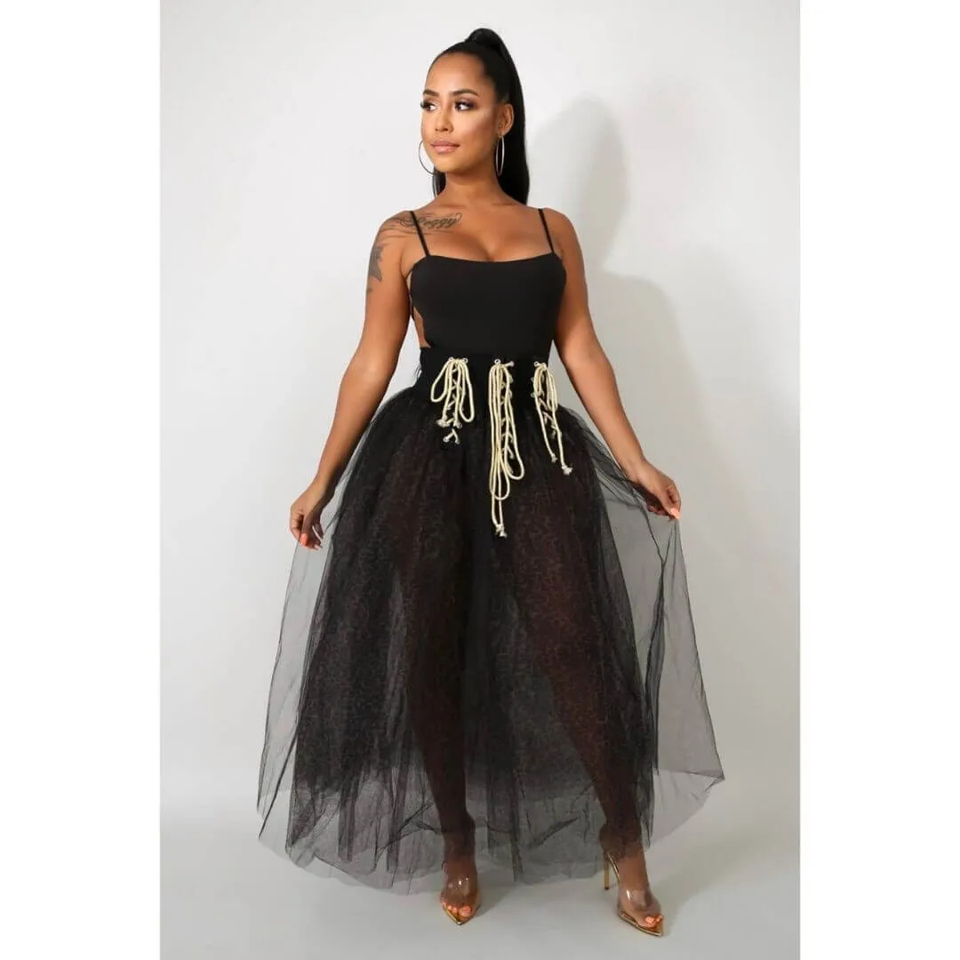 Trouble Wild Tulle Maxi Skirt