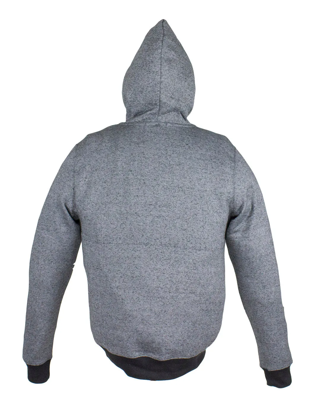 Two-Toned Gray Zippered Hoodie