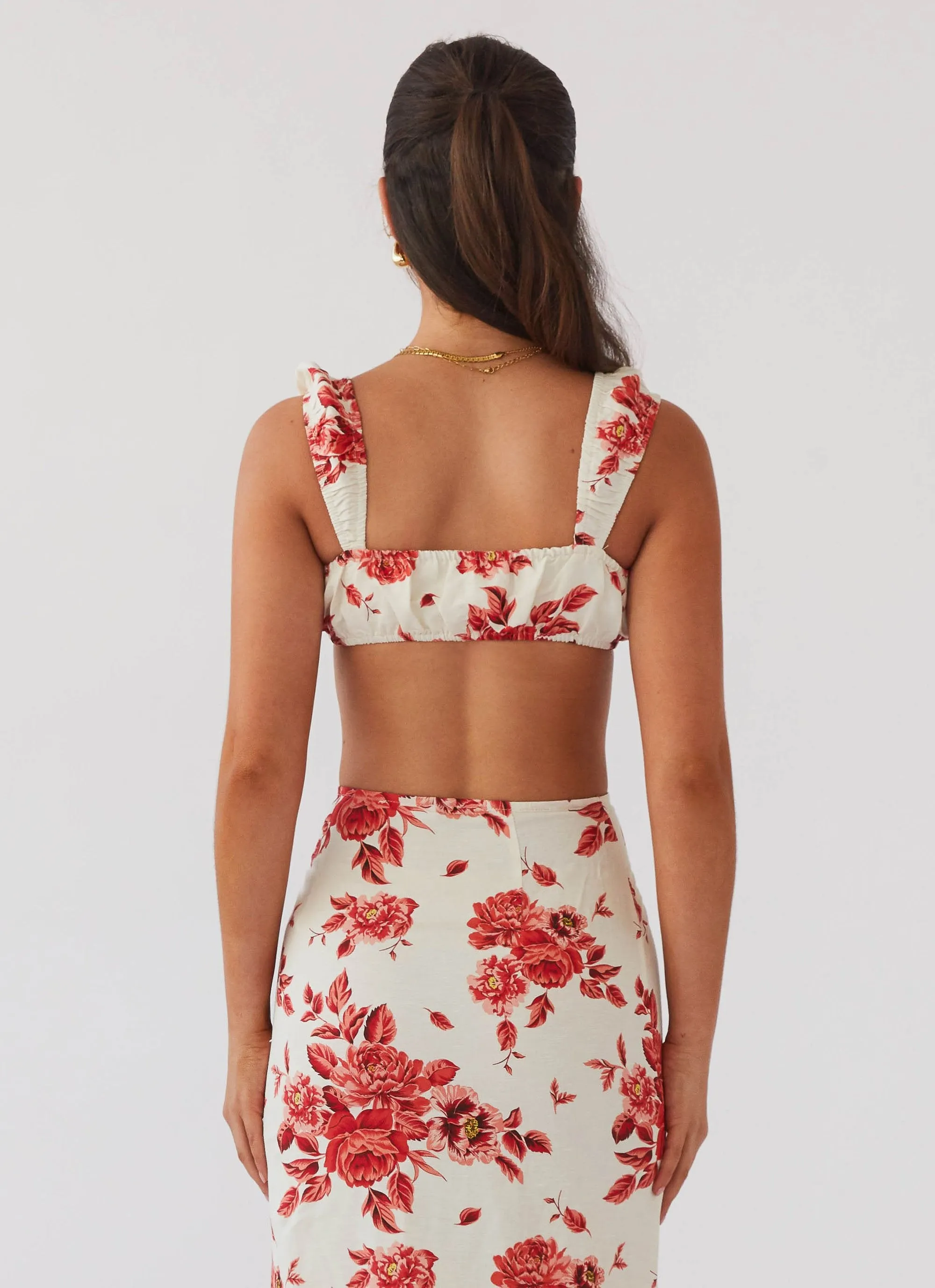 Valencia Villa Bralet Top - Rosa Floria