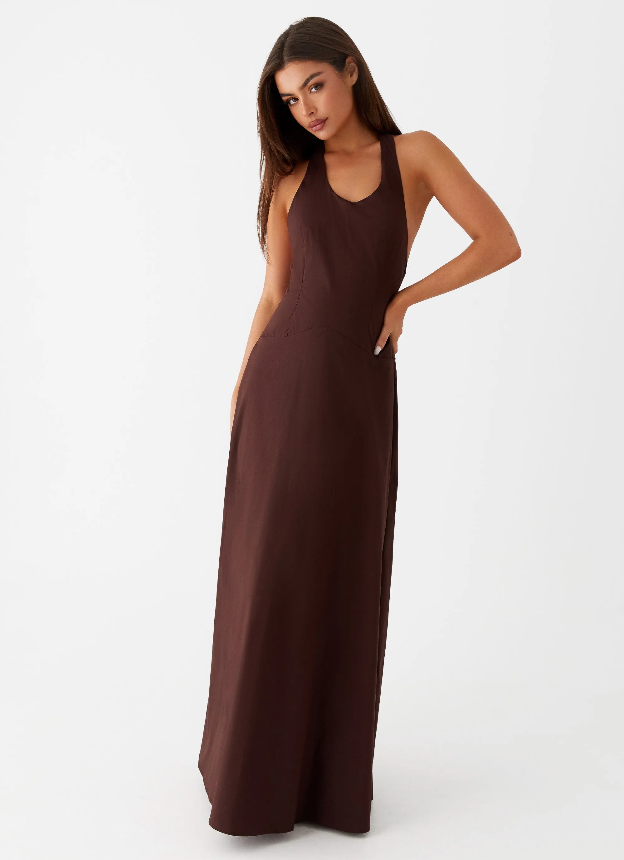 Vestige Maxi Dress - Chocolate