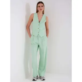 Vicolo Donna Giacca Gilet Verde MentaTE0101