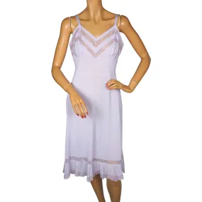 Vintage 50s Lavender Nylon Slip by Dorsay Size L 38 Bust