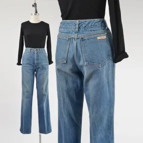 Vintage 80s Calvin Klein Jeans High Waisted Slim Fit Jeans size Small 26 waist