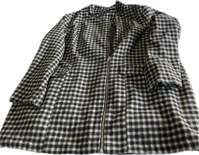 Vintage Checkered Wool Coat for Women SKU 5305